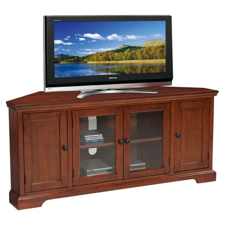 56u0022 Corner TV Stand Cherry - Leick Home