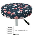 thumbnail image 4 of Disketp Cherry Blossoms Funda Redonda para Taburete, Funda de Cojín para Silla de Bar Suave y Elástica-13 inch, 4 of 7