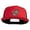 Red Black, variant on Lily Pads Embroidered Classic 5 Panel Two Tone Mesh Trucker Snapback Cap - Black White OSFM