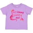 thumbnail image 3 of Inktastic My Gammy Loves Me Girl Dinosaur Girls Toddler T-Shirt, 3 of 5