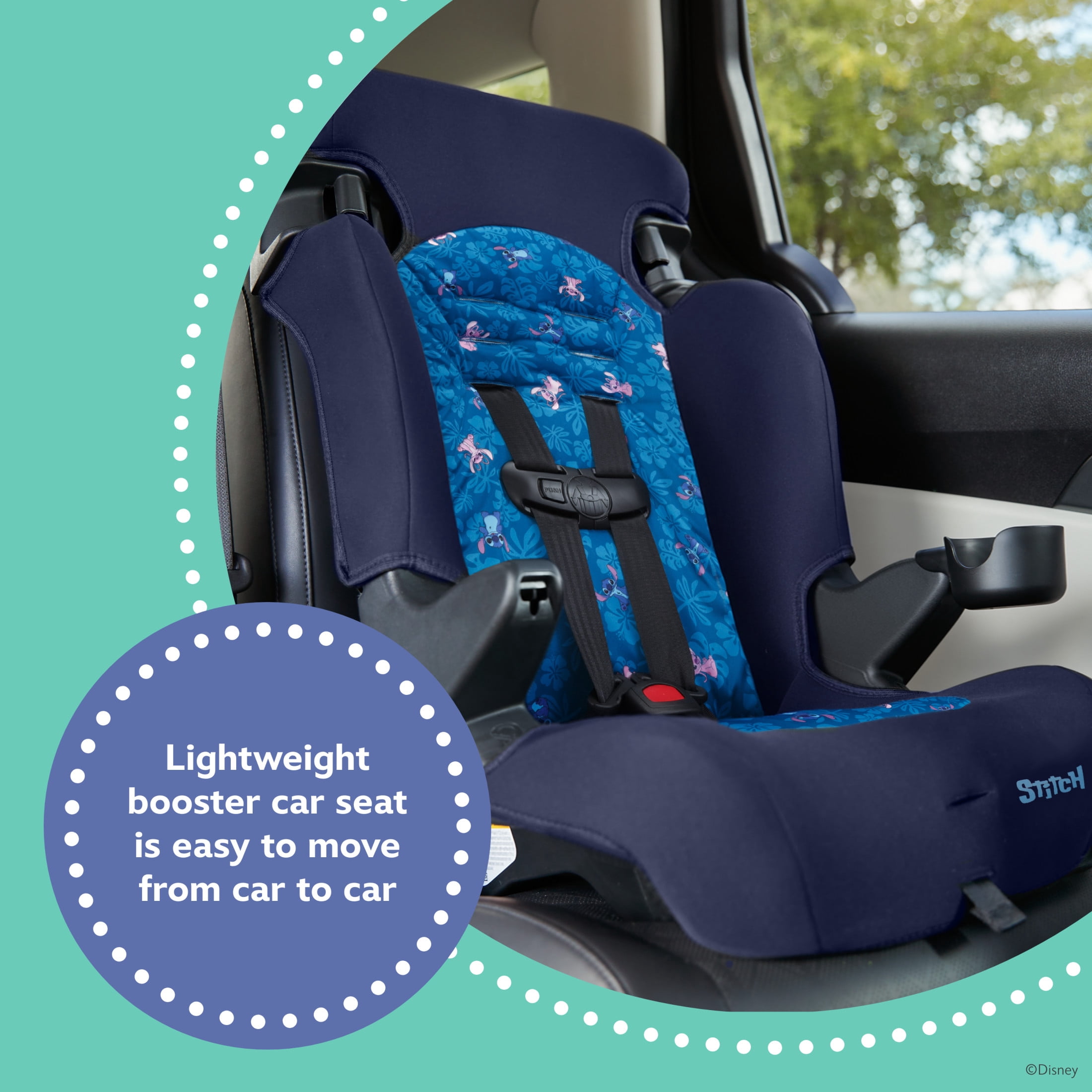 Disney Baby® Finale 2-in-1 Booster Car Seat, Tropical Stitch