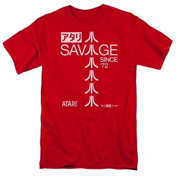 Atari Savage 72 S/S Adult 18/1 T-Shirt Red