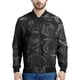 thumbnail image 3 of Chaquetas con gráficos de rosas de moda para hombres, sudaderas casuales de tendencia de manga larga con estampado floral 3D, ropa de calle holgada, chaqueta bomber genial, 3 of 4