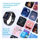 thumbnail image 4 of Reloj Inteligente T500 Ultimate Smartwatch Para Mujer Y Hombre Con Asistente De Voz Pantalla Táctil Bluetooth Llamadas Deportes Sensor De Ritmo Cardiaco ISDEWATCH Negro, 4 of 8