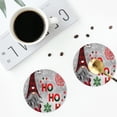 thumbnail image 5 of Disketp Cute Santa Funny Coasters,6 Pcs Leather Coasters With Holder, Perfect Housewarming Hostess Gifts,Protect Furniture From Water Marks Scratch And Damage, 5 of 9