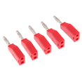 thumbnail image 6 of 5PCS 4MM Copper Speaker Banana Plug Adapter Solder Black/Red - red, as described, 6 of 7