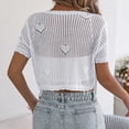 thumbnail image 4 of Tie Front Cardigan for Everyday Wear Womens Open Knit Lightweight Spring Fall Top Fashionable Resort Layering, S, White, 4 of 5