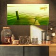 thumbnail image 1 of Promenade en Bois dans la Mer Verte - Impression sur Toile de Pont, 1 of 3