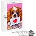 thumbnail image 6 of Cavalier King Charles Spaniel with Heart 1000 Piece Wooden Jigsaw Puzzle for Adults – Difficult Puzzles, Challenging Family Games for Dog Lovers, Gift for Friends, Finished Size 20 x 30 Inches, 6 of 7
