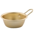 thumbnail image 1 of Cuencos de vino tradicionales coreanos Arroz crudo coreano Vino Senderismo Plato de sopa 12,5 cm 2 piezas Aluminio Amarillo Hecho en Corea, 1 of 5