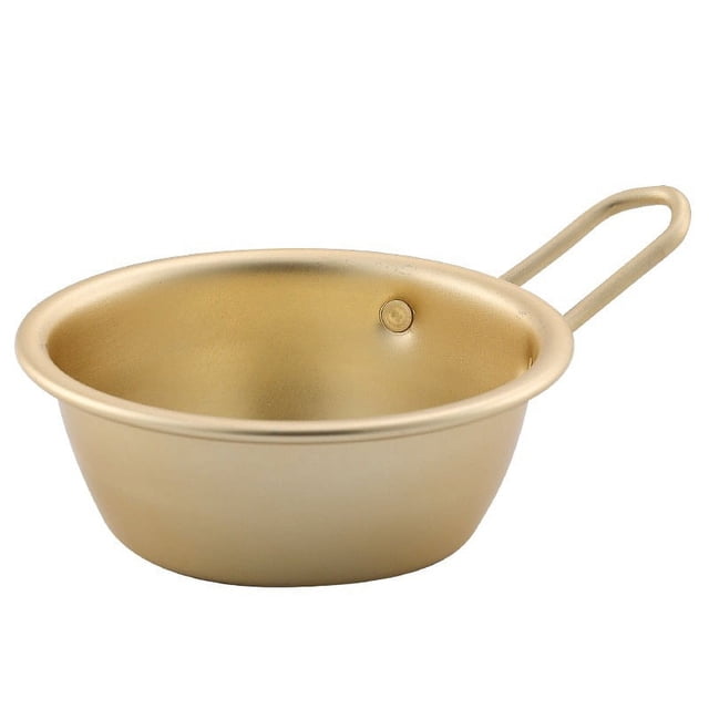 Cuencos de vino tradicionales coreanos Arroz crudo coreano Vino Senderismo Plato de sopa 12,5 cm 2 piezas Aluminio Amarillo Hecho en Corea