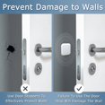 thumbnail image 4 of Topes de puerta Protector de pared Protector de tope Pomo de puerta Manija de puerta Parachoques Silenciador autoadhesivo Almohadilla de choque de goma suave para oficina en casa, 4 of 5