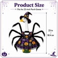 thumbnail image 3 of Porch Goose Halloween Outfit for 23 Inch Goose Statue, Witch Hat Dress with Fuzzy Spider Legs, Pumpkin Spiderweb Goose Clothes, Funny Yard Lawn Patio Decor, 3 of 5