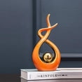 thumbnail image 3 of Modern Abstract Art Ceramic Statue Table Decorations Home Decor for Dining Room Living Room Office Centerpiece, 3 of 7