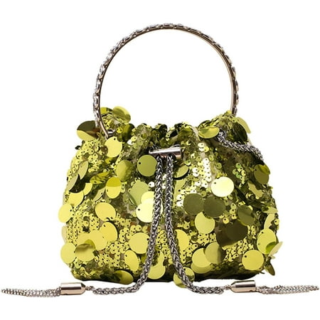 GZhLonKiMa Evening Bag Bling Purse Shimmering Sequins Clutch Purses for Women Wedding Party Cocktail Prom Dinner