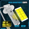 thumbnail image 4 of H3 LED Headlight Bulbs 1:1 Mini Size 6500K White EMC Fanless H3LL LED Fog Lights Plug and Play 2pcs, 4 of 7