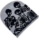 thumbnail image 3 of CORIRESHA Gorro unisex de invierno con calavera de Halloween, Y2k, Harajuku, punk, cálido, gorro de punto, 3 of 4