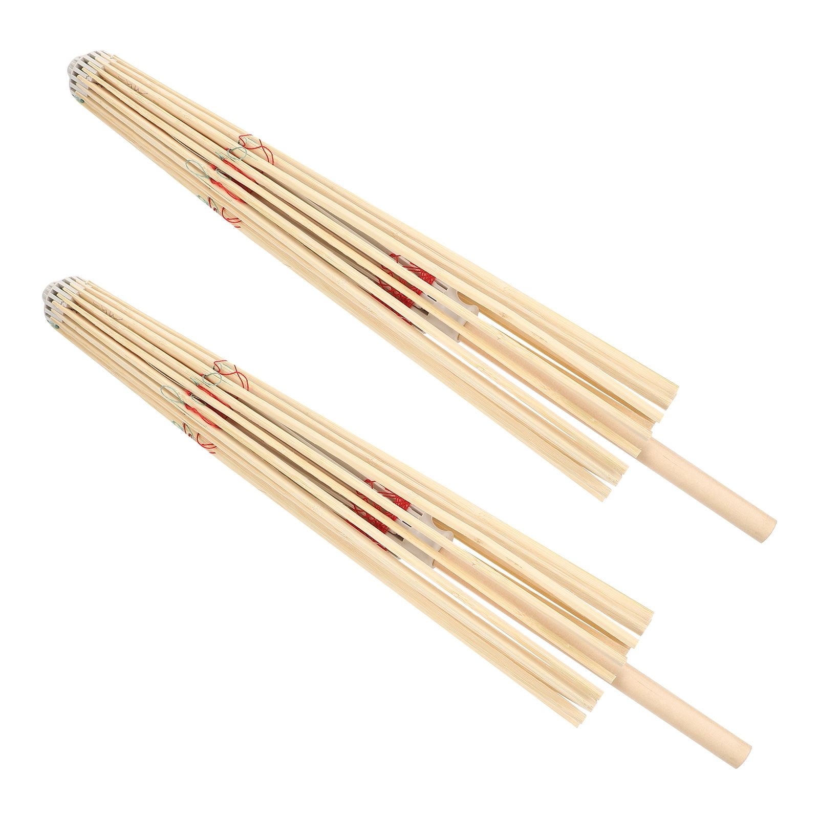SEWCHICS Oiled Paper Umbrella Support Wood Umbrella Mount Assorted Color 2Pack
