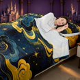 thumbnail image 4 of Homewish Aesthetic Clouds Queen Sheets, Psychedelic Stars Queen Sheet Sets, 4-Piece, 1 Flat Sheet, 1 Fitted Sheet and 2 Pillowcases, 4 of 6