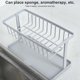 thumbnail image 2 of Cateissary 2 La capa de esponja de lavabo de baño drenaje estante de cocina, baño estante de almacenamiento filtro organizador Almacenamiento y organización del hogar Gris Cateissary HA001792-02B, 2 of 6