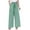 Green, variant on vigerkar Women's Plaid Wide Leg Culotte Pants Gingham High Elastic Waisted Cropped Palazzo Pants with Pockets Green, M