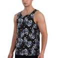 thumbnail image 2 of Easygdp Sunflowers Men's Tank Top, Sleeveless Muscle T Shirts, Breathable, Quick-Dry, Loose for Gym, Running, Fitness - Medium, 2 of 9