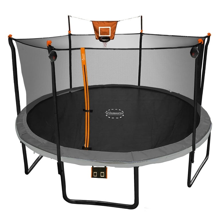 Bounce Pro 14ft Multiplay Trampoline & Enclosure Combo Set with