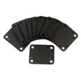 thumbnail image 2 of Esquirla 10 Pieces 4 Holes Plastic Neck Plate Seals Pads Black For Guitar Bass Accessory, 2 of 7