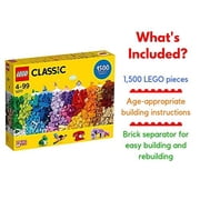 LEGO Classic Brick Set, 1500 Piece
