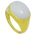 thumbnail image 3 of 18K Gold Over Brass Natural White Opal Ring s.8 Jewelry RM-1115 TGR1003_G_8, 3 of 6