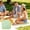 Green, variant on Xheghe Waterproof Portable Outdoor Folding Seat Pad - Comfortable Cushion for Camping, Festivals, Offices, and Home Use