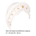 thumbnail image 2 of Qarigey 4 piezas Head Wrap Cómodo Sombrero de pirata Estilo musulmán Abalorios atractivos Suministros Accesorios para el cabello Mujeres Diademas Type3 NO3 Qarigey AP008789-02B, 2 of 5