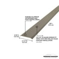 thumbnail image 3 of M-D Building Products 43976 2 1/2 In. X 36 In. Warm Gray Aluminum Seam Binder w/ Screws & Anchors, 3 of 6