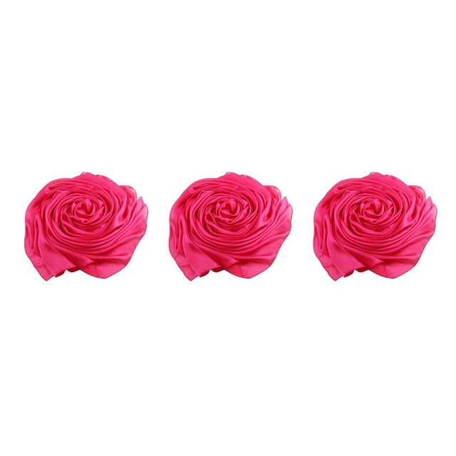 Bufanda de mujer Qarigey Pañuelo elegante y sedoso Rosa roja 3piezas CBP386149