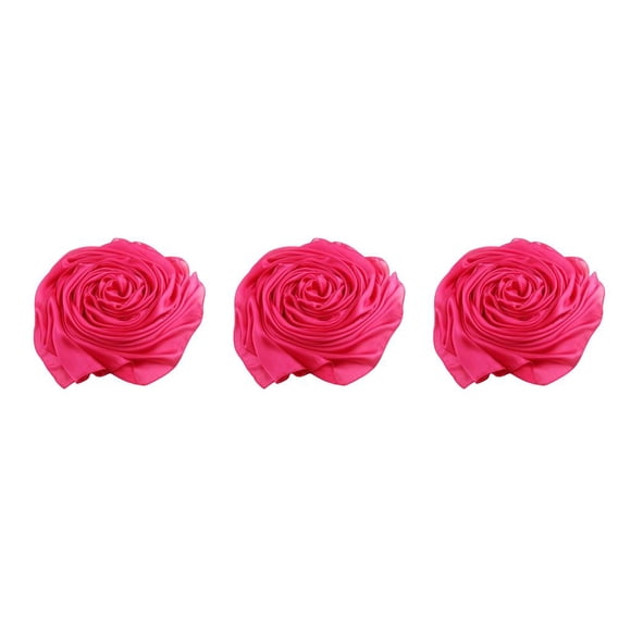 Bufanda de mujer Qarigey Pañuelo elegante y sedoso Rosa roja 3piezas CBP386149