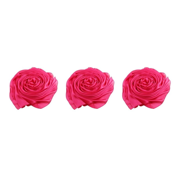 Bufanda de mujer Qarigey Pañuelo elegante y sedoso Rosa roja 3piezas CBP386149
