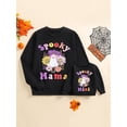thumbnail image 3 of Mommy and Me Halloween Sweatshirts Long Sleeve Funny Letter Print Pullover Sweater Tops Family Matching Outfits, 3 of 9