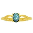 thumbnail image 4 of 18K Gold Over Brass Fire Opal Ring s.7 Jewelry RM-1763 TGR1040_D_7, 4 of 6