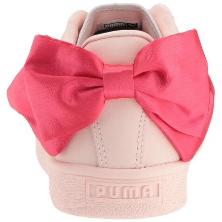 puma kids' basket bow slip on sneaker puma kids' basket bow slip on sneaker