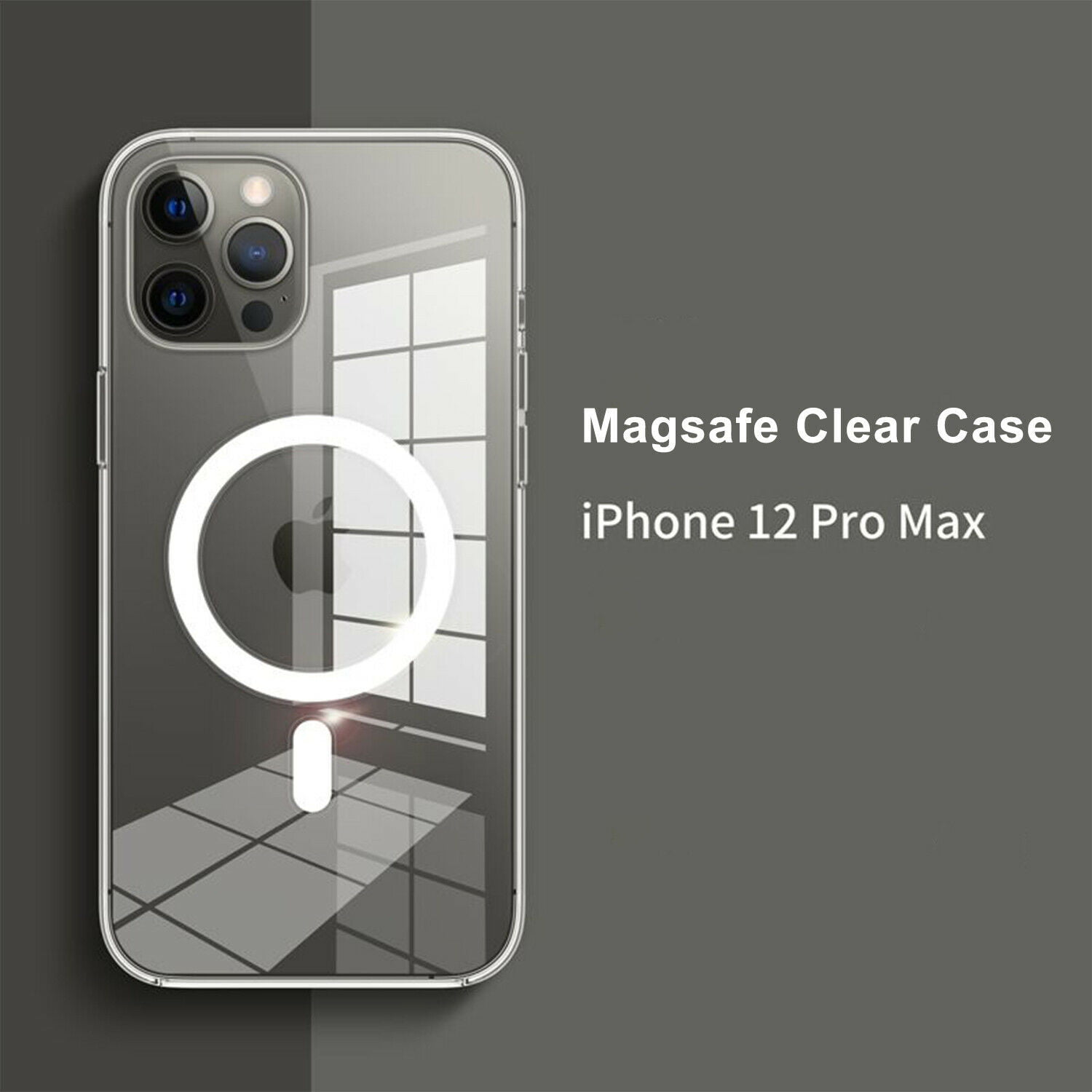 Apple Iphone 12 Pro Max Magsafe Clear Case Transparent Tpu Hard Pc Protective Magnetic Cover Compatible With Magsafe Charger For Iphone 12 Pro Max Walmart Com Walmart Com