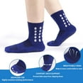 thumbnail image 2 of 3 Pairs Kids Grip Soccer Socks Cushioned Non Slip Football Athletic Sports Socks for Boys Girls, 2 of 7