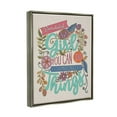 thumbnail image 5 of Stupell Industries Girl Power Fun Motivational Intricate Floral Pattern Graphic Art Luster Gray Floating Framed Canvas Print Wall Art, Design by Valentina Harper, 5 of 5