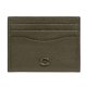 thumbnail image 1 of Tarjetero Coach Flat Pebble Leather con herrajes esculpidos en C, 1 of 5