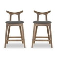 thumbnail image 1 of Ashcroft Murphy Fabric Upholstered Bar Stool in Gray, 1 of 4