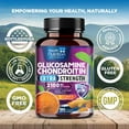 thumbnail image 5 of Glucosamine Chondroitin MSM Complex - 3X Strength Joint Support Supplement with Glucosamine Sulfate, Turmeric, Boswellia - For Cartilage, Mobility & Flexibility - Bottled in USA - 180 Capsules, 5 of 10
