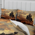 thumbnail image 5 of DOJLIO 3D Wilderness Landscape Printed Duvet Cover Comforter Cover Set Full Size West Cowboy Bed Duvet Cover Cowboy Adventure Home Decor Duvet Cover Wonderful Theme No Comforter, 5 of 5