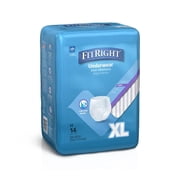FitRight Incontinence Underwear for Men and Women, Adult Diapers, Super Absorbent, XL, 56in to 68in, 14 Count