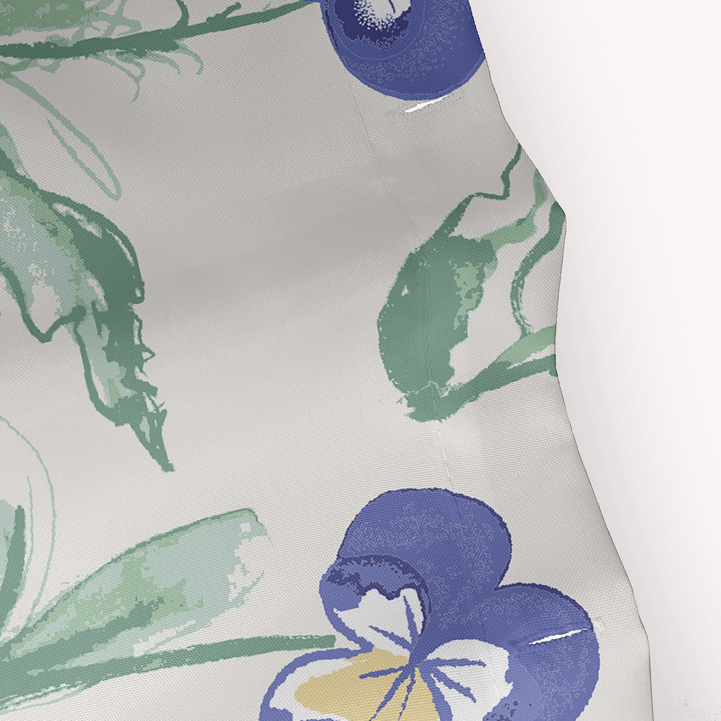 Simply Daisy 70" W x 73" L Bunch of Pansies Polyester Shower Curtain, Purple [1 Ct]