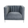 thumbnail image 2 of K-LIiving Arthur Velvet Suede Fabric Single Sofa Chair, 2 of 2