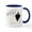 White/Navy Inside, variant on CafePress - Ace Spades Flush - 11 oz Ceramic Mug - Novelty Coffee Tea Cup